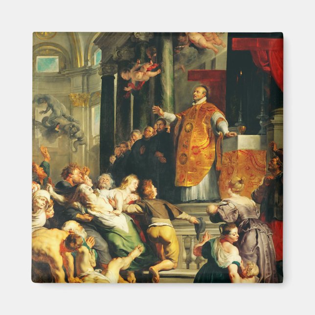 Synpunkter från Ignatius av Peter Paul Rubens Magnet (Framsidan)