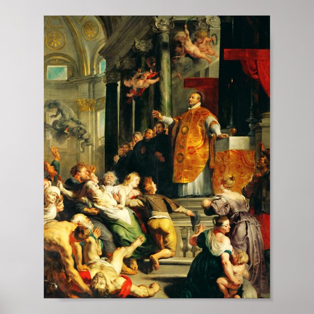 Synpunkter från Ignatius av Peter Paul Rubens Poster (Framsidan)