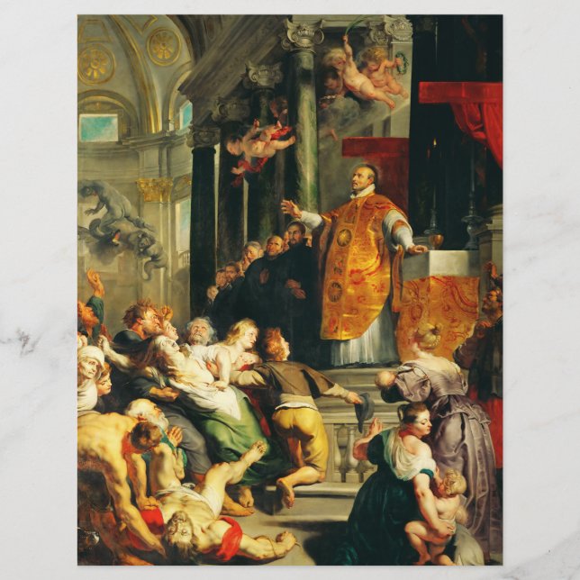 Synpunkter från Ignatius av Peter Paul Rubens Reklamblad (Framsidan)