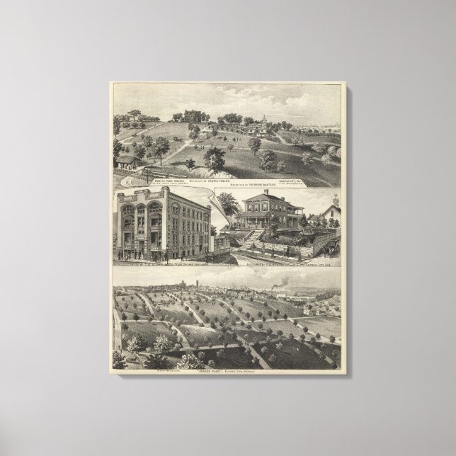 Synpunkter från Kansas City, Kansas Canvastryck (Framsida)