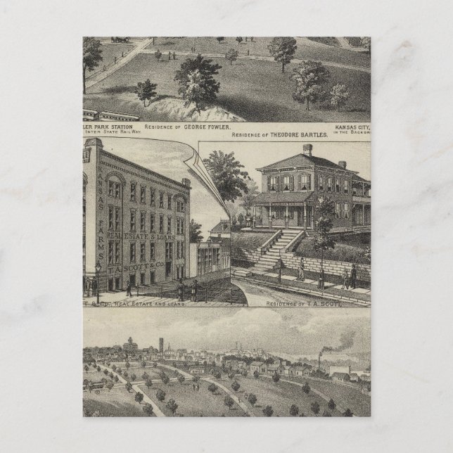 Synpunkter från Kansas City, Kansas Vykort (Framsida)