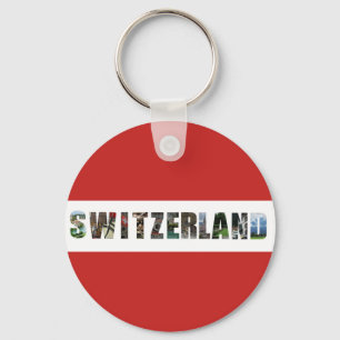 Synpunkter från Schweiz nyckelkedja Nyckelring