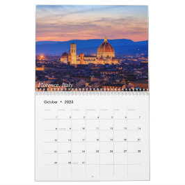 Synpunkter på Italien, Frankrike och Kalifornien-k Kalender