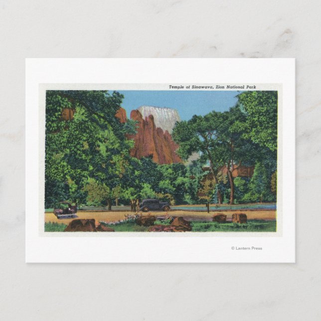 Synpunkter på Sinawava-templet Vykort (Framsida)