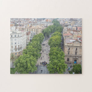 Synpussel från Barcelona La Rambla Pussel