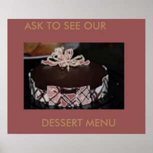 SYNTA PÅ DESSERT-MENYKER POSTER