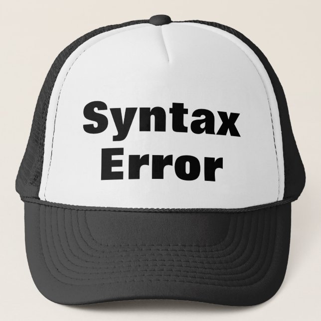 Syntax Error cap Keps (Framsida)