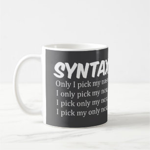 Syntax Funny Nose Picking Kaffemugg