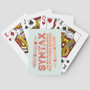 Syntax Funny Sentence-struktur Grammar Casinokort