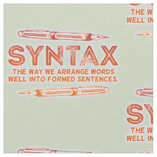 Syntax Funny Sentence-struktur Grammar Tyg
