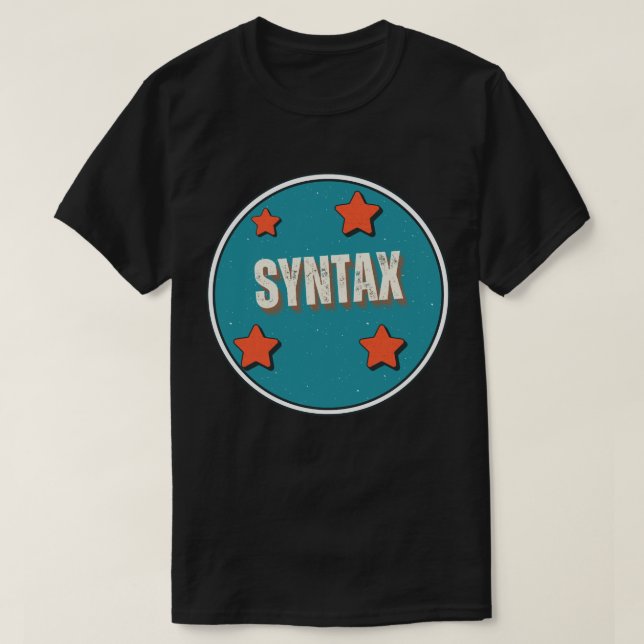 Syntax T Shirt (Design framsida)
