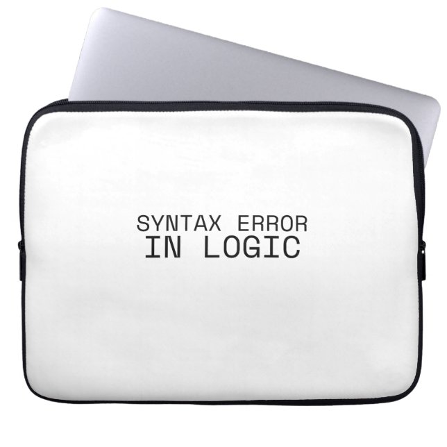 Syntaxfel i logik Minimalistisk teknisk  Laptop Fodral (Framsidan)