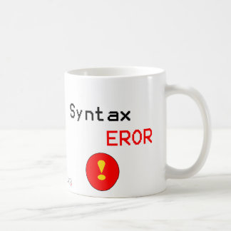 Syntaxfel Kaffemugg