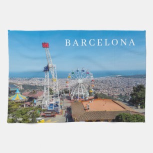Syntehandduva i Barcelona Tibidabo Kökshandduk