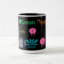 Syntes Teams-spelet karta med Logotyper kopp