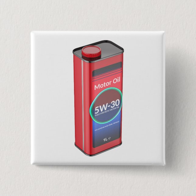 Syntetisk burk av bilolja knapp (Framsida)