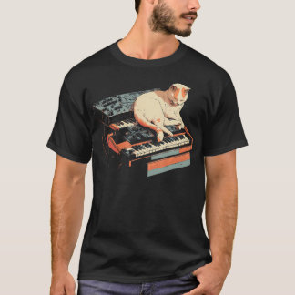 Synth Katter För Musik T Shirt