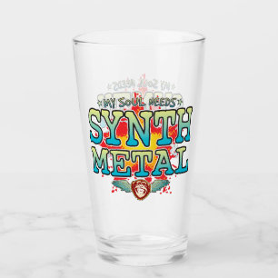 Synth Metall Soul Glass Tumbler Glaskopp