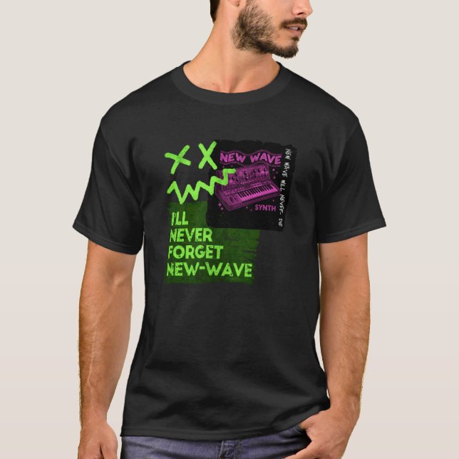 Synth-pop New-Wave-musik Dark-Wave 80-talet Synthe T Shirt (Framsida)
