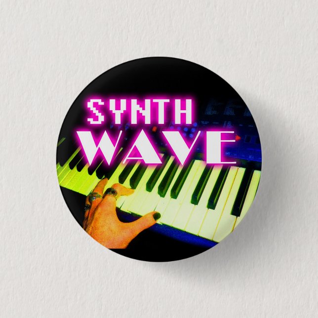 Synth Wave Button Knapp (Framsida)