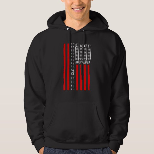 Synthesizer ADSR Synt Hoodie (Framsida)