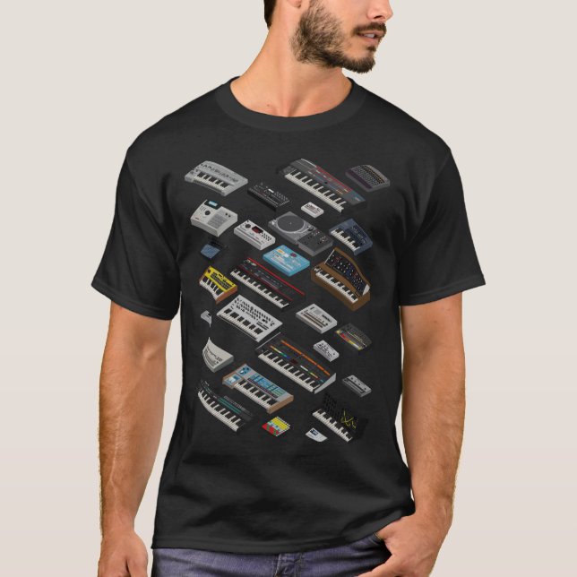 Synthesizer Fan Collection Classic T-Shirt (Framsida)