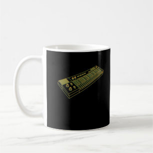 Synthesizer för Retro Vintage Synth Tangentbord Kaffemugg