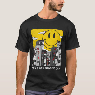 Synthesizer har en syntetisk daglig analog Dj-växe T Shirt