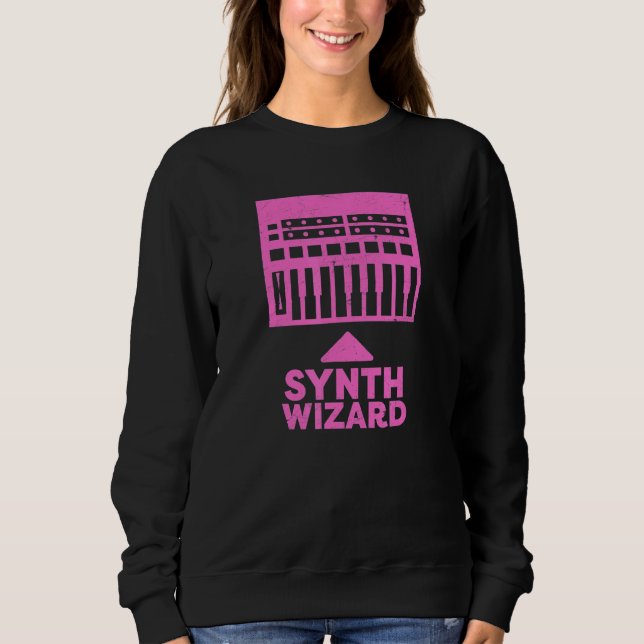 Synthesizer Music Producer 1 i Synth Wizard Tangen T Shirt (Framsida)