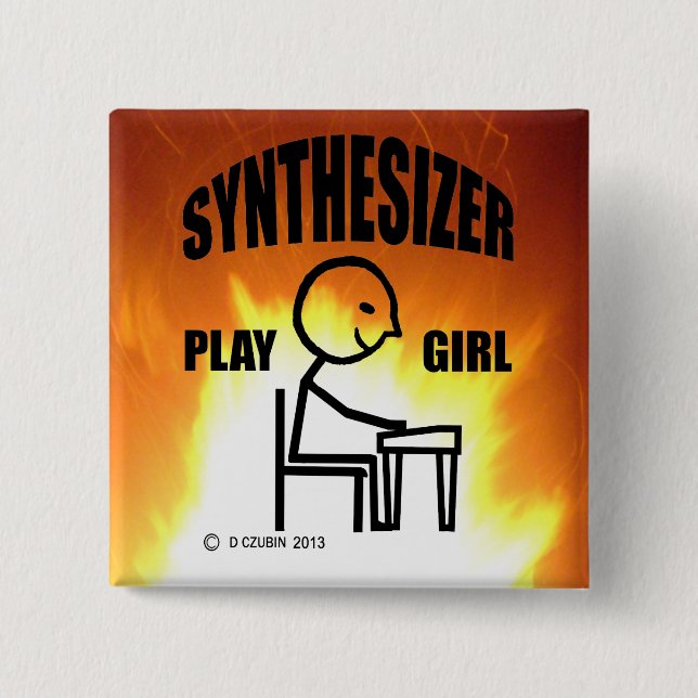 Synthesizer Play Girl Knapp (Framsida)