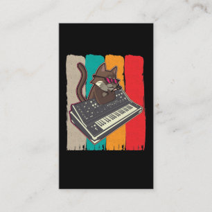 Synthesizer Retro Cat modulärt analogt syntax Visitkort