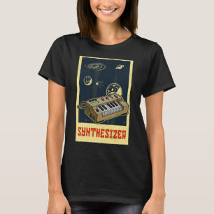 Synthesizer Synth Tangentbord Electronic Musician  T Shirt