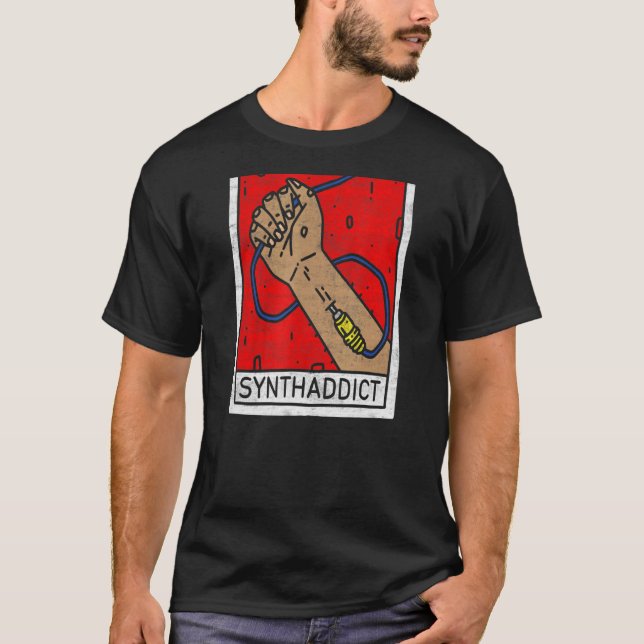 Synthesizer Synthaddict Dj Studio Daw Producer Ana T Shirt (Framsida)
