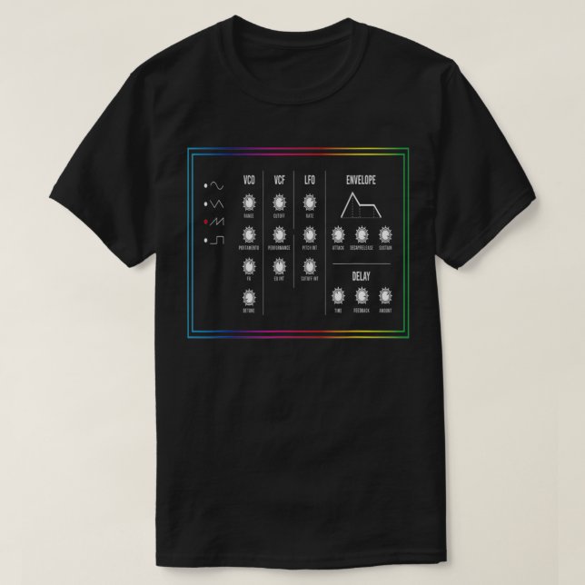 Synthesizer Synthi Music I Synth Synthesizer DJ Fe T Shirt (Design framsida)