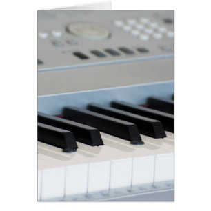 Synthesizer tangentbord hälsningskort