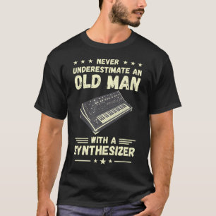 Synthesizer Underskatta aldrig en gammal man Modul T Shirt