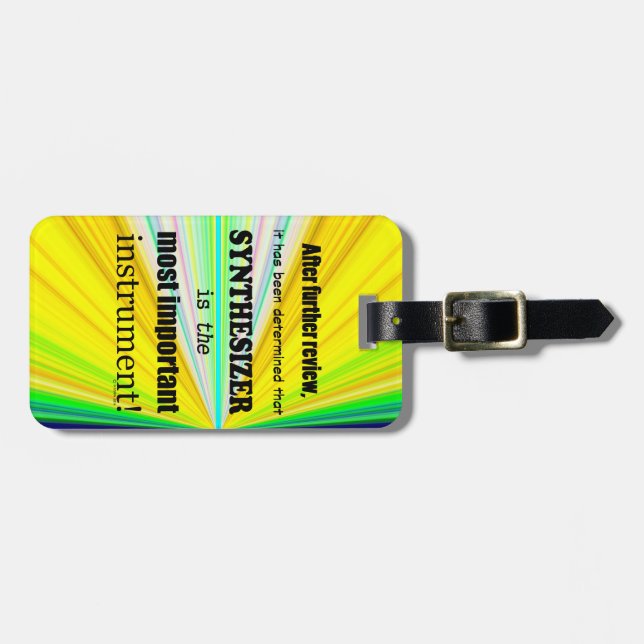 Synthesizer, viktigaste instrument bagagebricka (Horisontell Framsida)