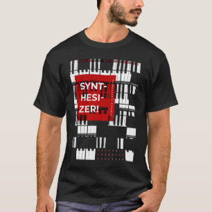 Synthesizer Vintage Electronics Analog Retro Ljud T Shirt