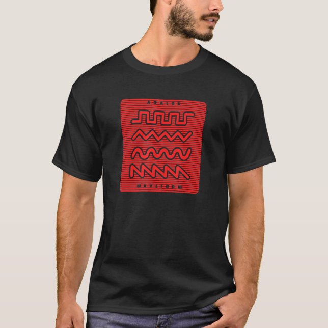 Synthesizer Waveform 1 T Shirt (Framsida)