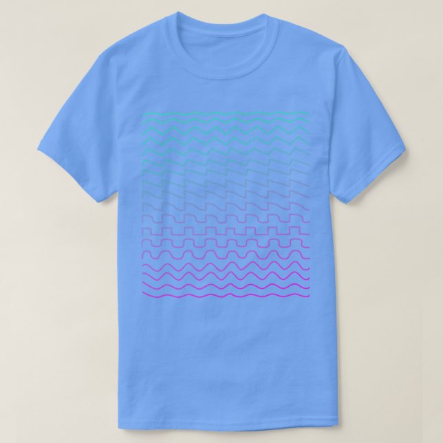 Synthesizer Waveforms (2) T Shirt (Design framsida)