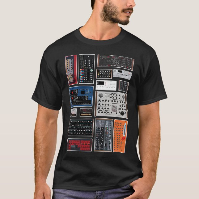 Synthesizersamling T Shirt (Framsida)