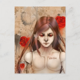 Synthetic Beauty Red version Vykort