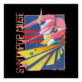 Synthpop Muse 80s Nostalgia Poster Perfect Poster