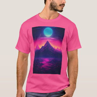 Synthwave Äventyr vid eltoppmötet i Majesti T Shirt
