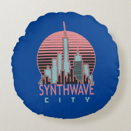 Synthwave City Dekorativ kudde