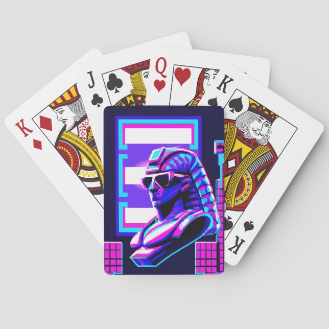 Synthwave Farao Casinokort (Baksidan)