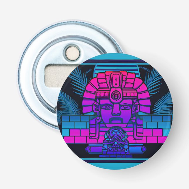 Synthwave Farao Flasköppnare (Framsidan)