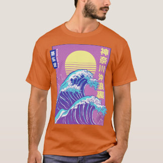 Synthwave för Underbar våg för japansk våg T Shirt