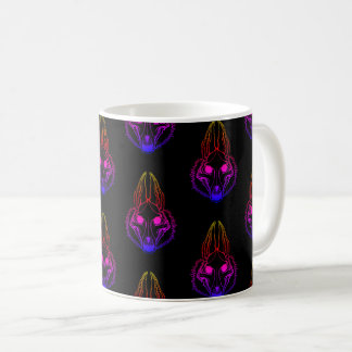 Synthwave Jackals Skull Coffee Mugg