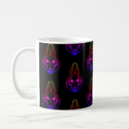 Synthwave Jackals Skull Coffee Mugg